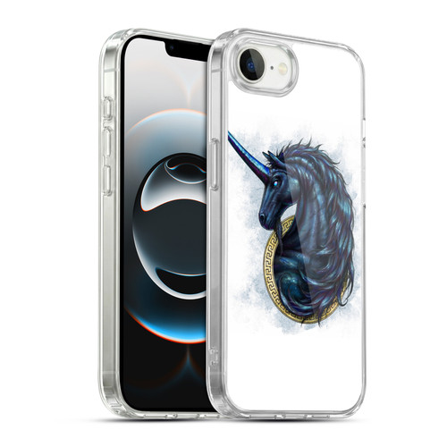 Christos Karapanos Mythical Monokeros Black Soft Gel Case for Apple iPhone 16e / Apple iPhone 17e & MagSafe