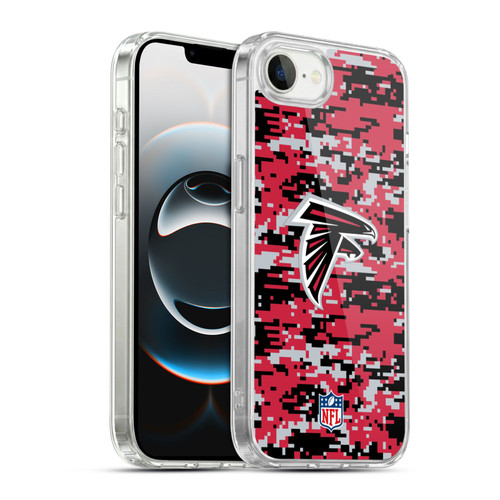 NFL Atlanta Falcons Graphics Digital Camouflage Soft Gel Case for Apple iPhone 16e / Apple iPhone 17e & MagSafe