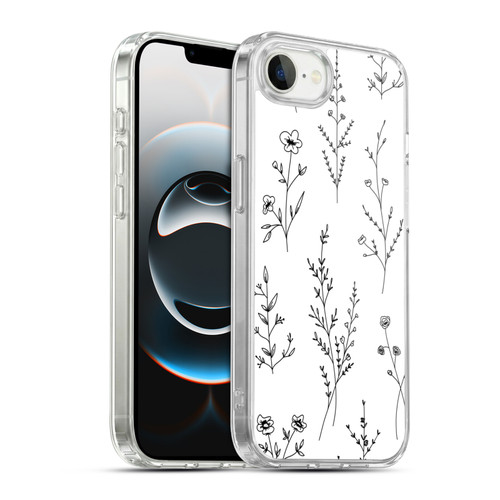 Anis Illustration Wildflowers White Soft Gel Case for Apple iPhone 16e / Apple iPhone 17e & MagSafe