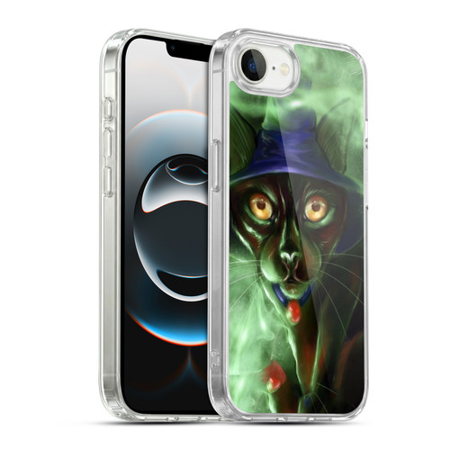 Ash Evans Black Cats Conjuring Magic Soft Gel Case for Apple iPhone 16e / Apple iPhone 17e & MagSafe