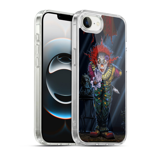 Vincent Hie Graphics Surprise Clown Soft Gel Case for Apple iPhone 16e / Apple iPhone 17e & MagSafe