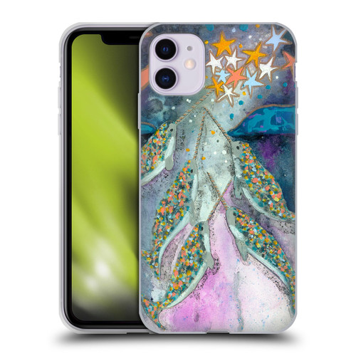Wyanne Animals 2 Stargazer Celebration Narwhals Soft Gel Case for Apple iPhone 11