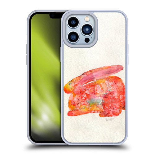 Wyanne Animals 2 Red Rabbit Soft Gel Case for Apple iPhone 13 Pro Max & MagSafe