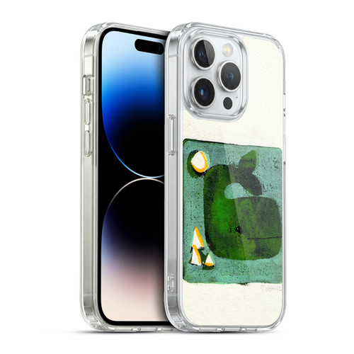 Wyanne Animals 2 Green Whale Monoprint Soft Gel Case for Apple iPhone 13 Pro & MagSafe