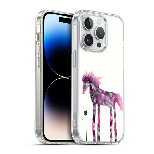 Wyanne Animals 2 Pink Painted Pony Soft Gel Case for Apple iPhone 13 Pro & MagSafe