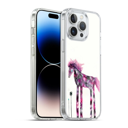 Wyanne Animals 2 Pink Painted Pony Soft Gel Case for Apple iPhone 14 Pro Max & MagSafe