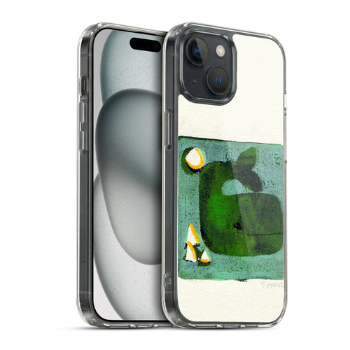 Wyanne Animals 2 Green Whale Monoprint Soft Gel Case for Apple iPhone 15 & MagSafe