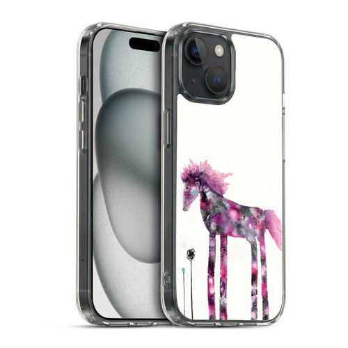 Wyanne Animals 2 Pink Painted Pony Soft Gel Case for Apple iPhone 15 & MagSafe
