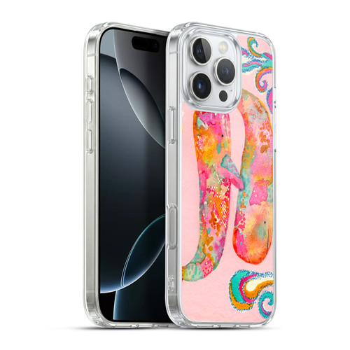 Wyanne Animals 2 Pink Whales Soft Gel Case for Apple iPhone 16 Pro Max & MagSafe