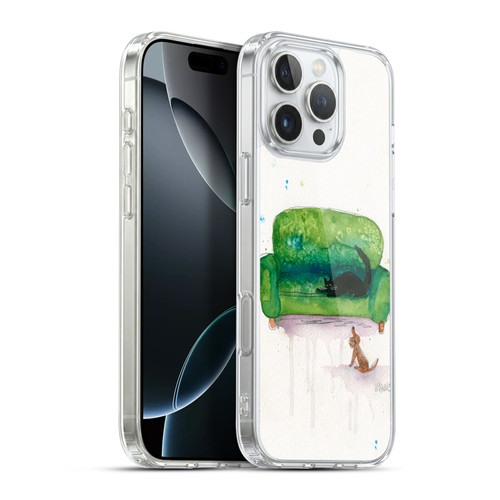 Wyanne Animals 2 Couch Cat and Dog Soft Gel Case for Apple iPhone 16 Pro Max & MagSafe