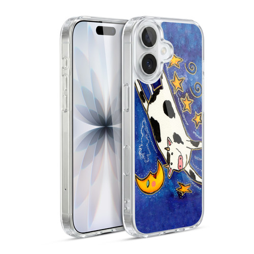 Wyanne Animals 2 Moon and Cow Soft Gel Case for Apple iPhone 17