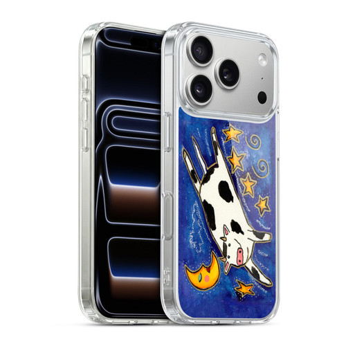 Wyanne Animals 2 Moon and Cow Soft Gel Case for Apple iPhone 17 Pro