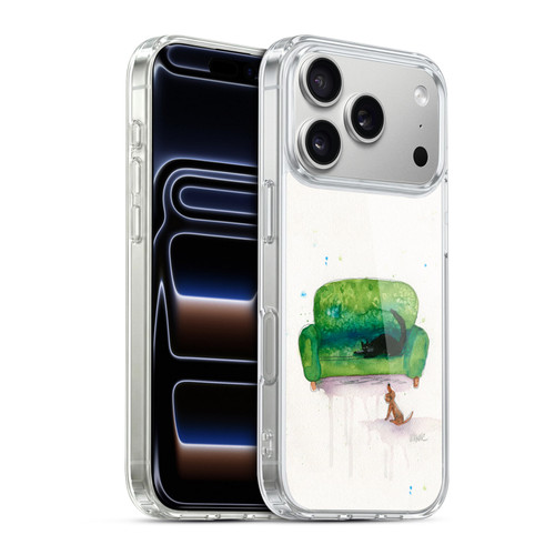 Wyanne Animals 2 Couch Cat and Dog Soft Gel Case for Apple iPhone 17 Pro