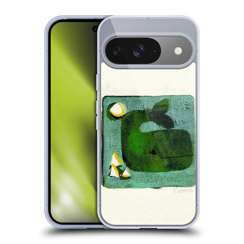 Wyanne Animals 2 Green Whale Monoprint Soft Gel Case for Google Pixel 9 / Pixel 9 Pro