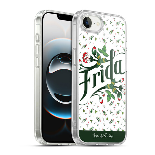 Frida Kahlo Typography Floral Soft Gel Case for Apple iPhone 16e / Apple iPhone 17e & MagSafe
