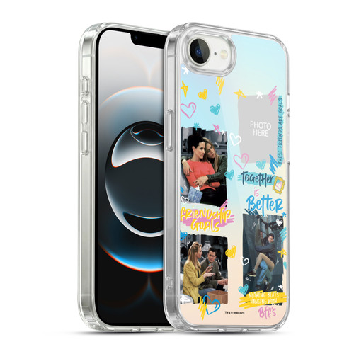Custom Customised Personalised Friends TV Show Art Friendship Goals Soft Gel Case for Apple iPhone 16e / Apple iPhone 17e