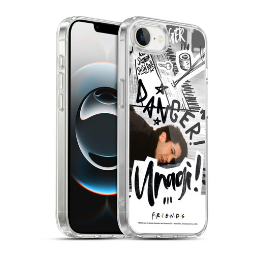 Friends TV Show Doodle Art Ross Unagi Soft Gel Case for Apple iPhone 16e / Apple iPhone 17e & MagSafe
