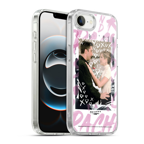 Friends TV Show Doodle Art Ross And Rachel Soft Gel Case for Apple iPhone 16e / Apple iPhone 17e & MagSafe