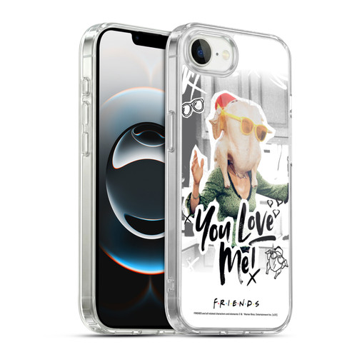 Friends TV Show Doodle Art You Love Me Soft Gel Case for Apple iPhone 16e / Apple iPhone 17e & MagSafe