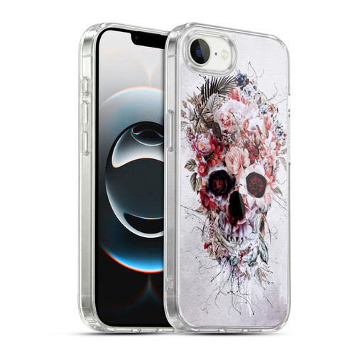 Riza Peker Skulls 5 Floral 2 Soft Gel Case for Apple iPhone 16e / Apple iPhone 17e & MagSafe