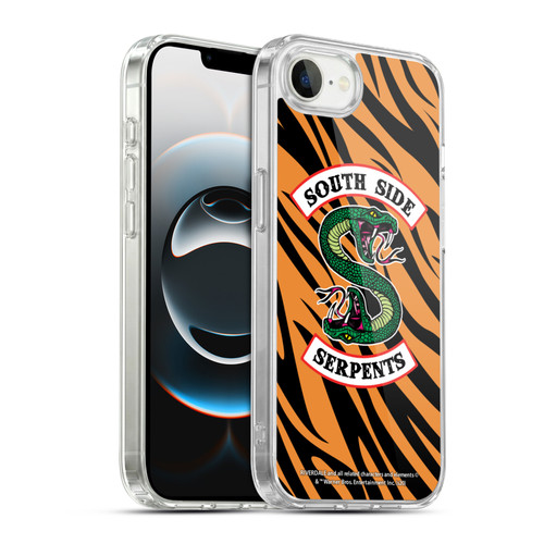 Riverdale South Side Serpents Tiger Print Logo Soft Gel Case for Apple iPhone 16e / Apple iPhone 17e & MagSafe