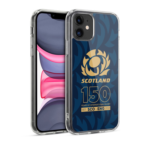 Scotland Rugby 150th Anniversary Thistle Soft Gel Case for Apple iPhone 11