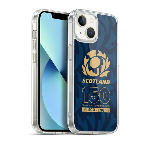 Scotland Rugby 150th Anniversary Thistle Soft Gel Case for Apple iPhone 13