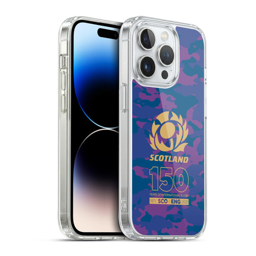 Scotland Rugby 150th Anniversary Camouflage Soft Gel Case for Apple iPhone 13 Pro & MagSafe