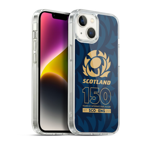Scotland Rugby 150th Anniversary Thistle Soft Gel Case for Apple iPhone 14