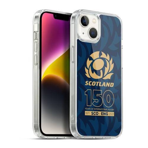 Scotland Rugby 150th Anniversary Thistle Soft Gel Case for Apple iPhone 14 Plus & MagSafe