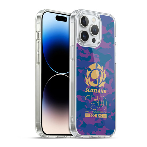 Scotland Rugby 150th Anniversary Camouflage Soft Gel Case for Apple iPhone 14 Pro Max & MagSafe