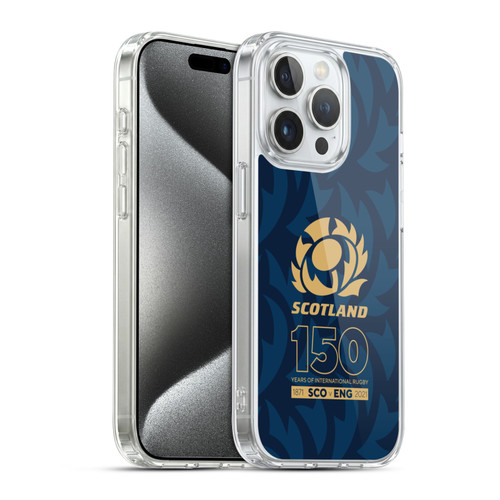 Scotland Rugby 150th Anniversary Thistle Soft Gel Case for Apple iPhone 15 Pro & MagSafe