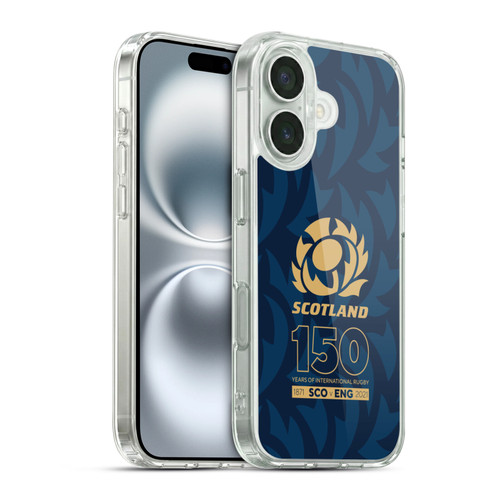 Scotland Rugby 150th Anniversary Thistle Soft Gel Case for Apple iPhone 16 & MagSafe