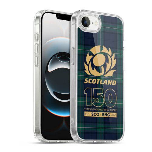Scotland Rugby 150th Anniversary Tartan Soft Gel Case for Apple iPhone 16e / Apple iPhone 17e & MagSafe