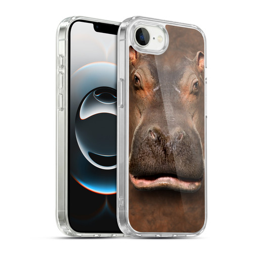 Vincent Hie Big Face Animals Hippo Soft Gel Case for Apple iPhone 16e / Apple iPhone 17e & MagSafe