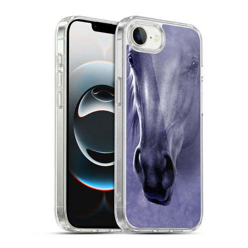 Vincent Hie Big Face Animals Horse Soft Gel Case for Apple iPhone 16e / Apple iPhone 17e & MagSafe