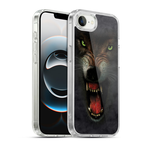 Vincent Hie Big Face Animals Wolf Soft Gel Case for Apple iPhone 16e / Apple iPhone 17e & MagSafe