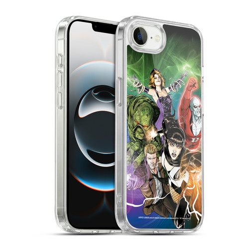 Justice League DC Comics Dark Comic Art #30 Group Soft Gel Case for Apple iPhone 16e / Apple iPhone 17e & MagSafe