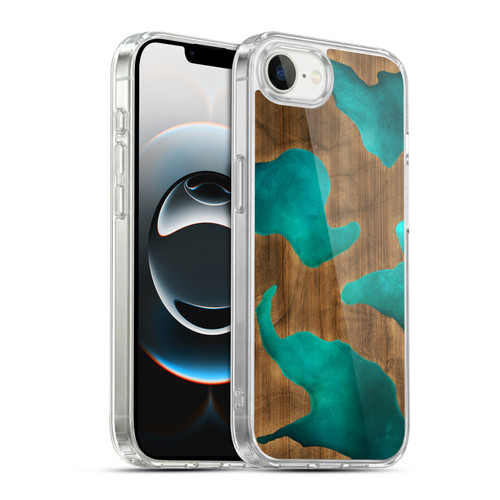 Alyn Spiller Wood & Resin Aqua Soft Gel Case for Apple iPhone 16e / Apple iPhone 17e & MagSafe