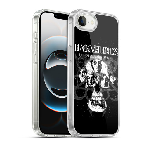 Black Veil Brides Band Art Skull Faces Soft Gel Case for Apple iPhone 16e / Apple iPhone 17e & MagSafe