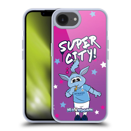 Manchester City Man City FC Moonchester & Moonbeam Super City 2 Soft Gel Case for Apple iPhone 16e / Apple iPhone 17e & MagSafe