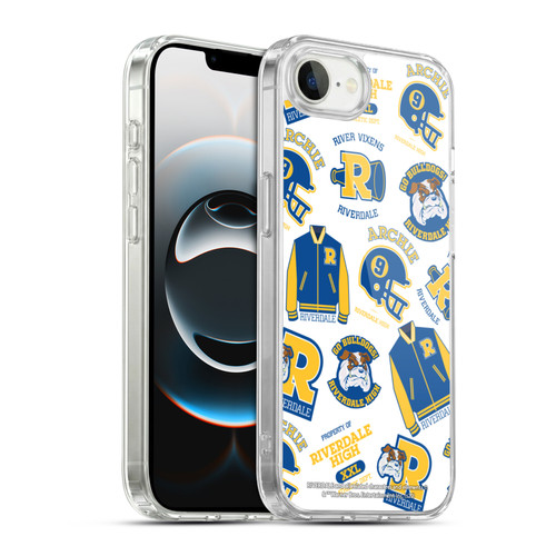 Riverdale Graphics 2 Bulldogs & Vixens Pattern Soft Gel Case for Apple iPhone 16e / Apple iPhone 17e & MagSafe