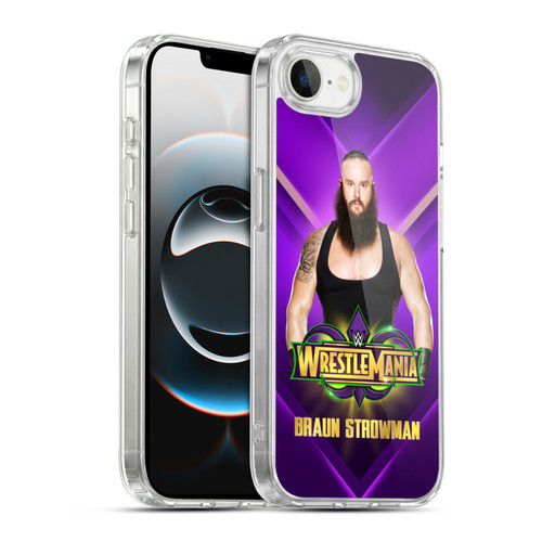 WWE Wrestlemania 34 Superstars Braun Strowman Soft Gel Case for Apple iPhone 16e / Apple iPhone 17e & MagSafe