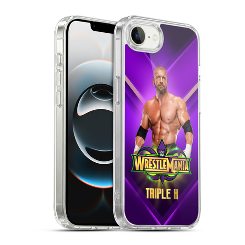 WWE Wrestlemania 34 Superstars Triple H Soft Gel Case for Apple iPhone 16e / Apple iPhone 17e & MagSafe