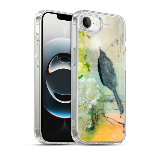 Wyanne Birds Black Feathered Bird Soft Gel Case for Apple iPhone 16e / Apple iPhone 17e & MagSafe