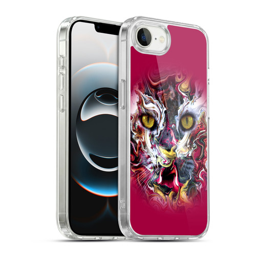 Riza Peker Animal Abstract Feline Gaze Soft Gel Case for Apple iPhone 16e / Apple iPhone 17e & MagSafe