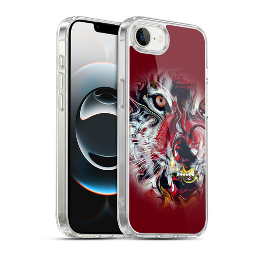 Riza Peker Animal Abstract Warm Tiger Soft Gel Case for Apple iPhone 16e / Apple iPhone 17e & MagSafe