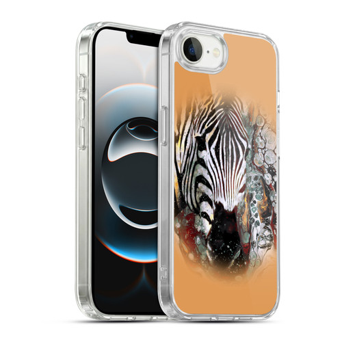 Riza Peker Animal Abstract Zebra Abstract Soft Gel Case for Apple iPhone 16e / Apple iPhone 17e & MagSafe