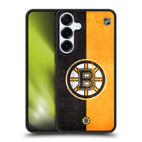 NHL Boston Bruins Half Distressed Gel Armour Case For Samsung Galaxy S25+
