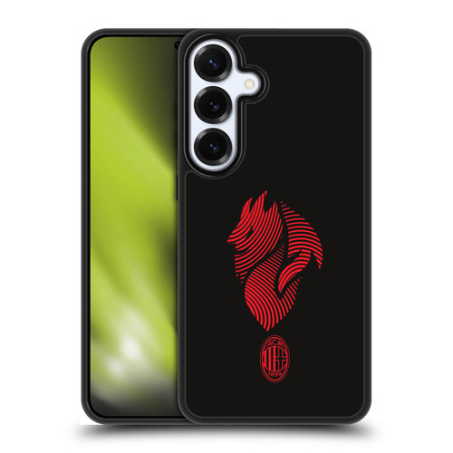 AC Milan Graphics Logo Gel Armour Case For Samsung Galaxy S25+